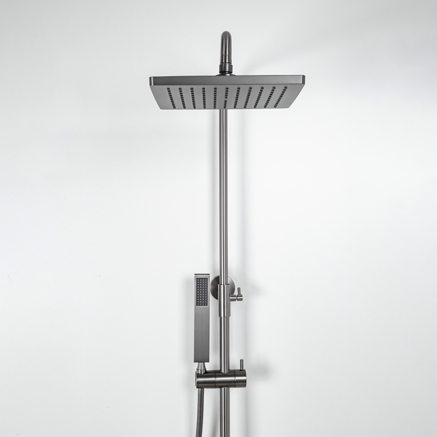 Душевая стойка AVS Cube оружейная сталь Душевая стойка AVS Cube оружейная сталь