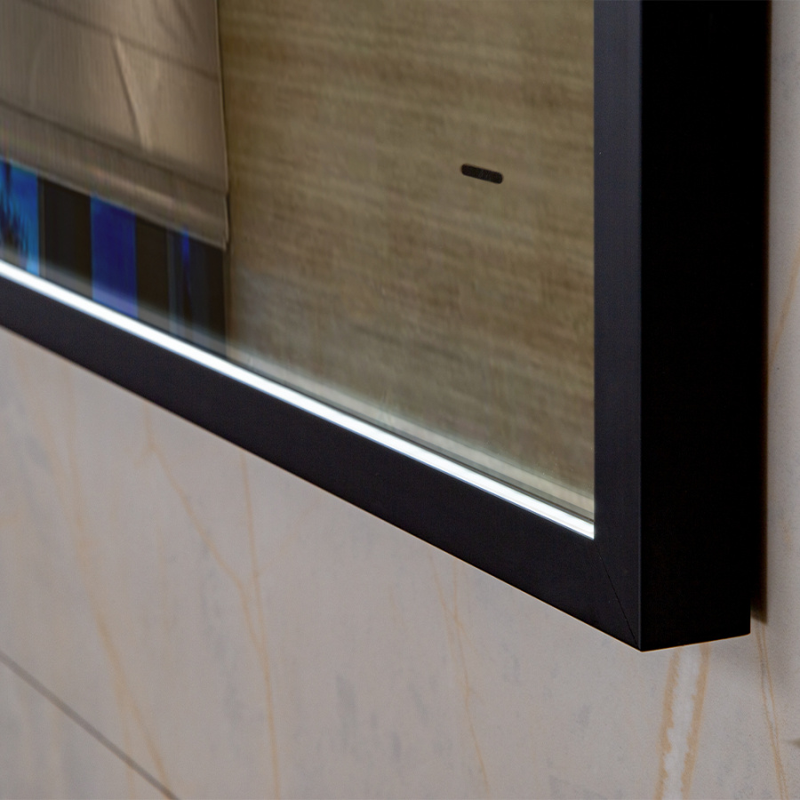 Зеркало с подсветкой AVS Мичиган 60x80 см, черное