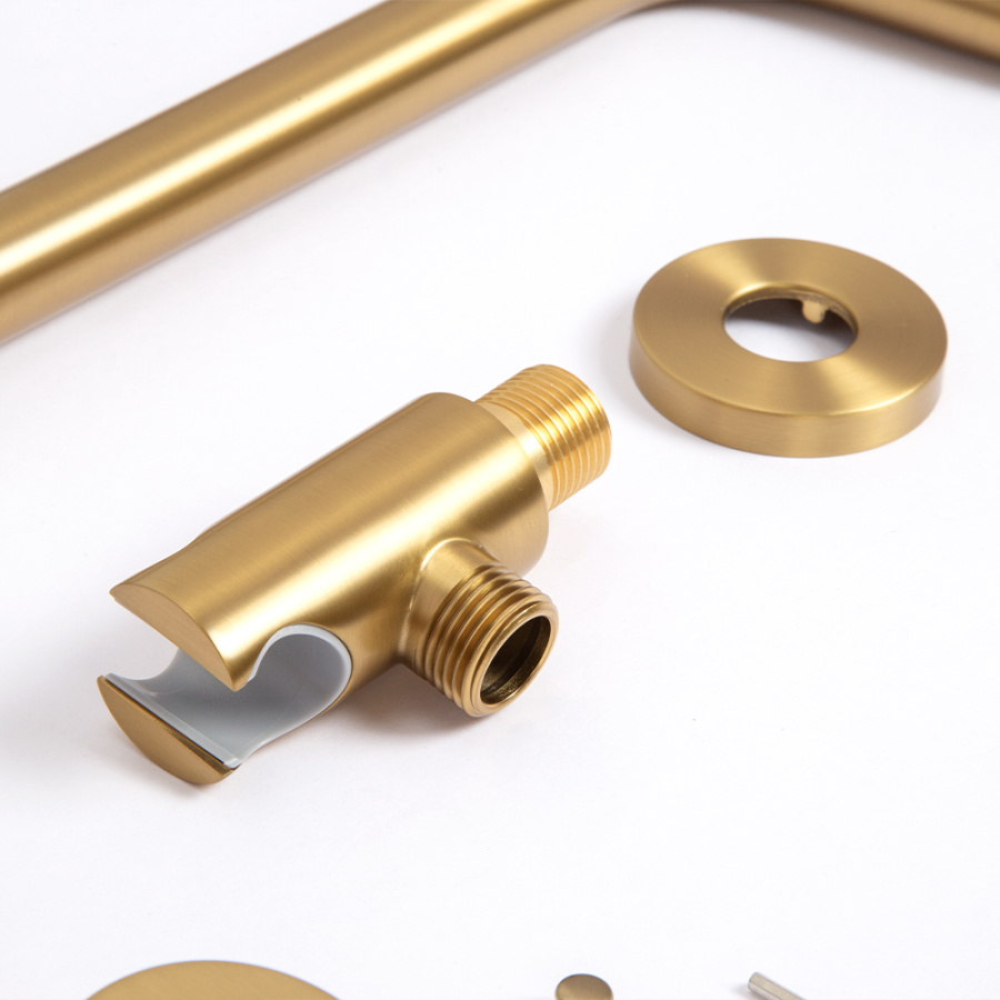 Душевой комплект AVS Slimmer 3в1 брашированное золото Душевой комплект AVS Slimmer 3в1 брашированное золото