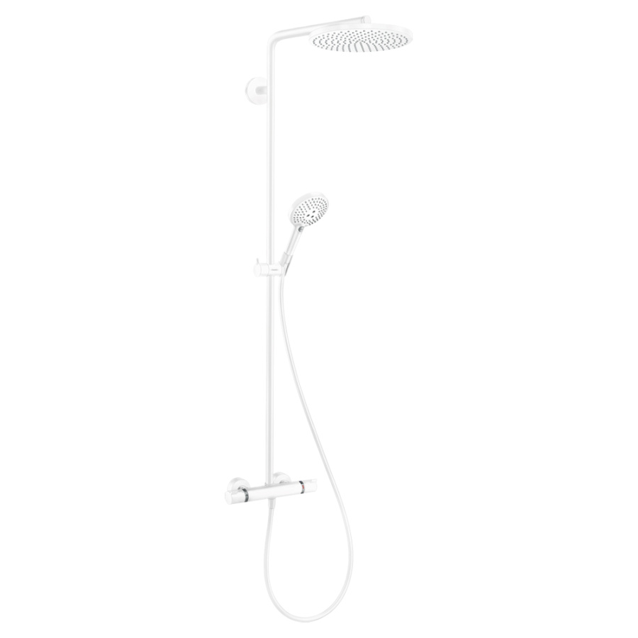 Душевая стойка Hansgrohe Raindance Select S 27633700 белый матовый Душевая стойка Hansgrohe Raindance Select S 27633700 белый матовый