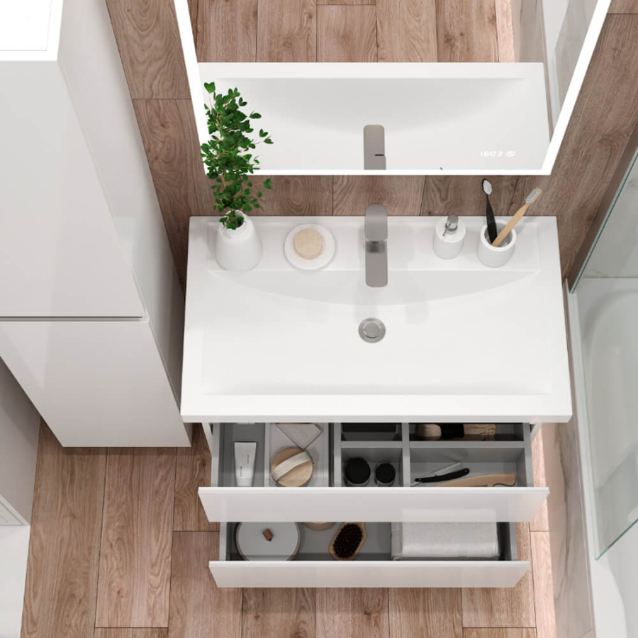 Тумба с раковиной Briz Элен 227 03-08080-06Н 80 см