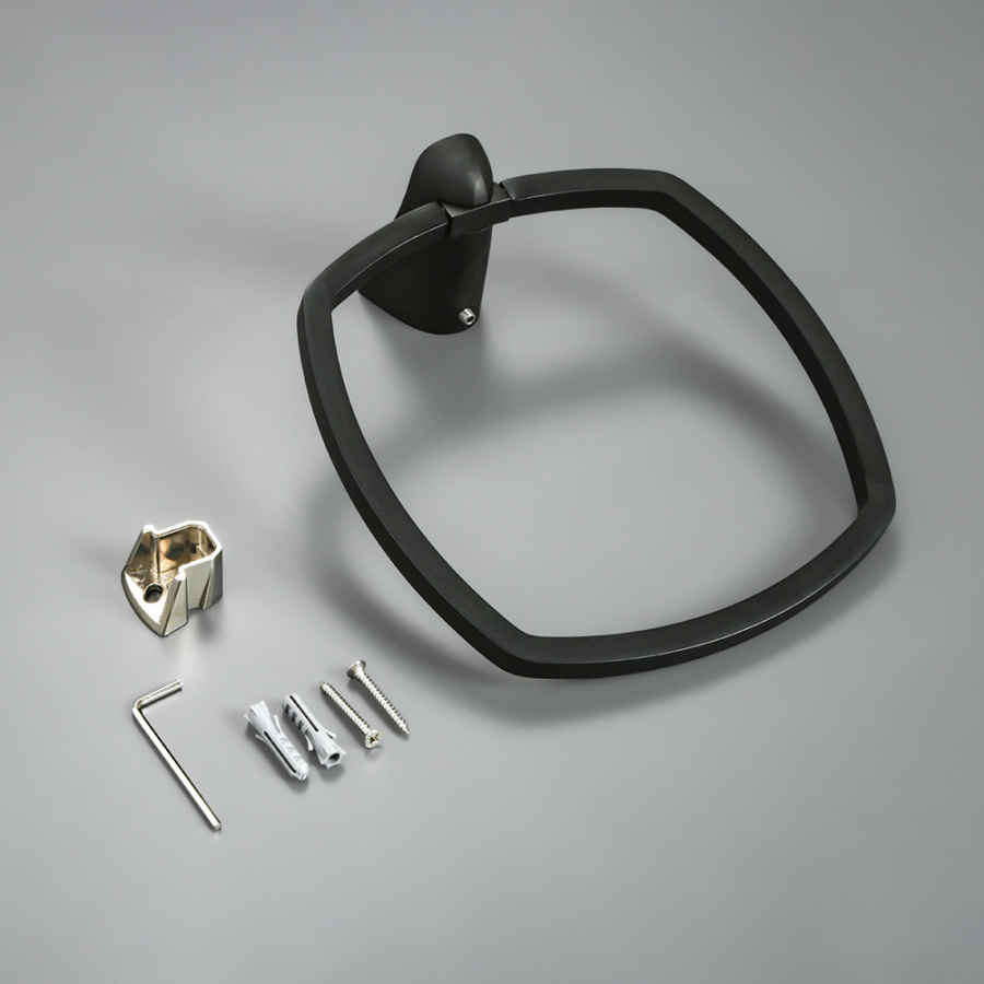 Полотенцедержатель AVS Neo, черный, кольцо