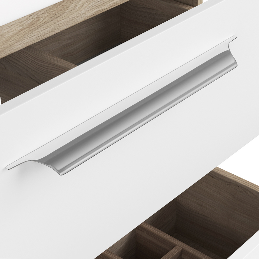 Тумба 700 1ящ + Раковина Q70 Белый мат Lande DIBORG