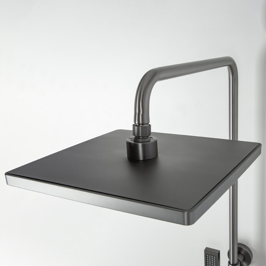 Душевая стойка AVS Cube оружейная сталь Душевая стойка AVS Cube оружейная сталь