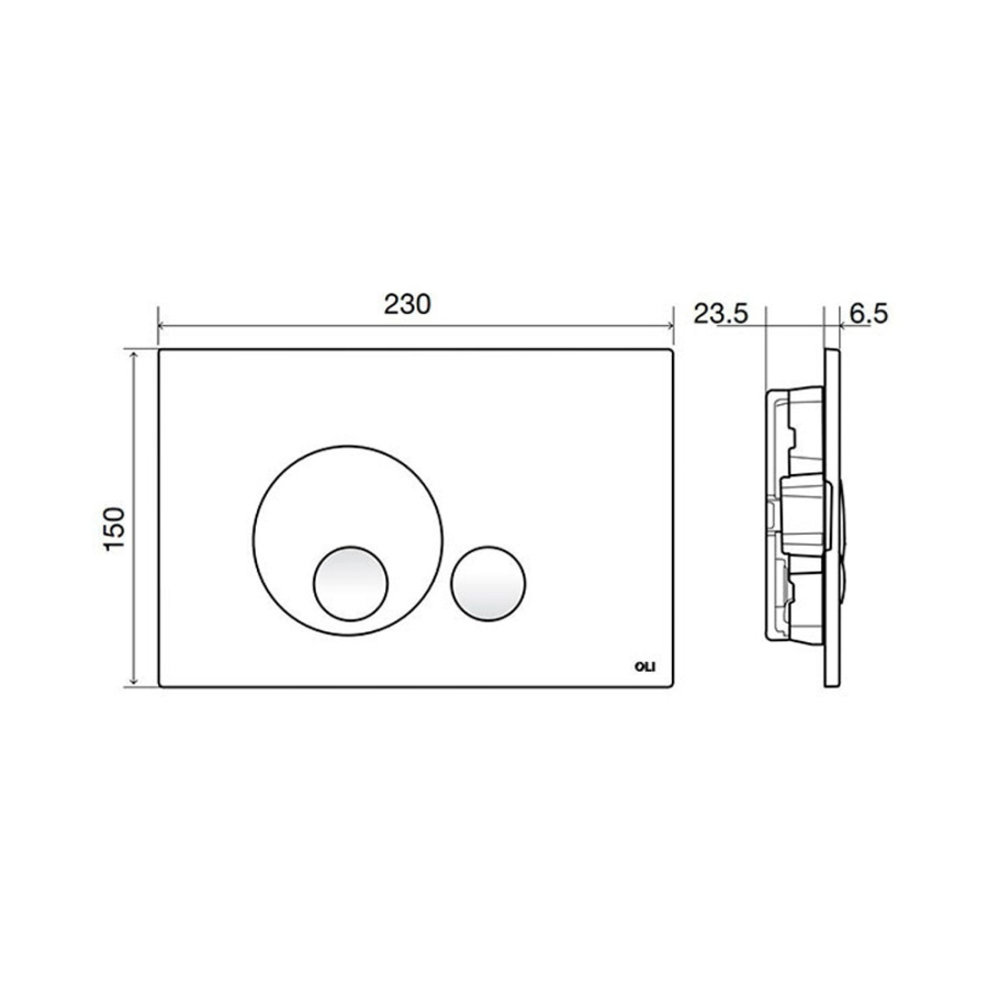 Кнопка смыва Soft touch Globe OLI 152954 Кнопка смыва Soft touch Globe OLI 152954