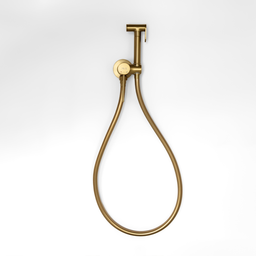 Гигиенический душ со смесителем AVS Pulse брашированное золото Гигиенический душ со смесителем AVS Pulse брашированное золото