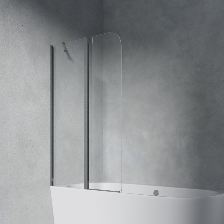 Шторка на ванну AVS Асти Дуо 100 левая профиль хром, стекло прозрачное Шторка на ванну AVS Асти Дуо 100 левая профиль хром, стекло прозрачное