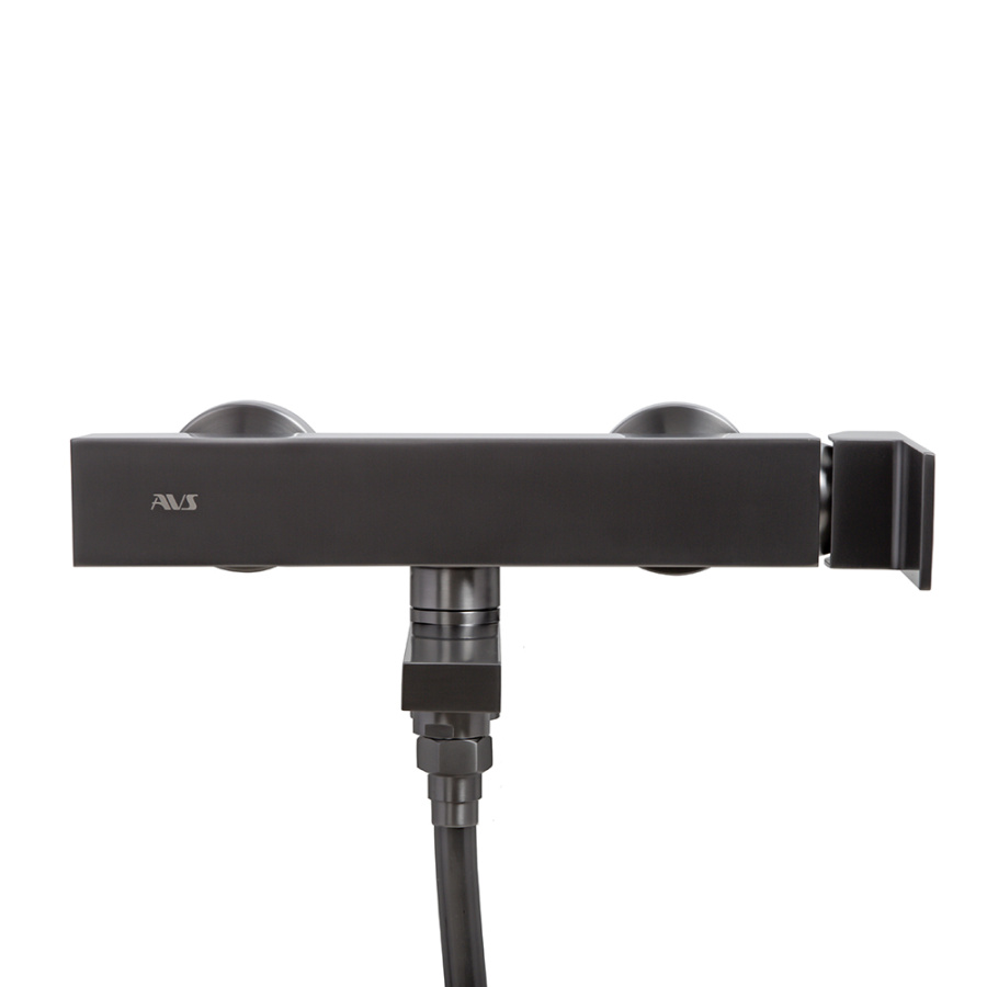 Смеситель для ванны с душем AVS Cube оружейная сталь Смеситель для ванны с душем AVS Cube оружейная сталь