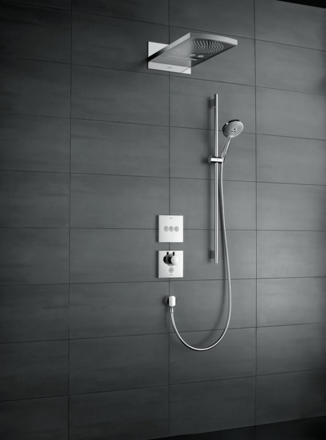 Термостат для душа Hansgrohe Select Highflow 15761000+01800180 хром Термостат для душа Hansgrohe Select Highflow 15761000+01800180 хром