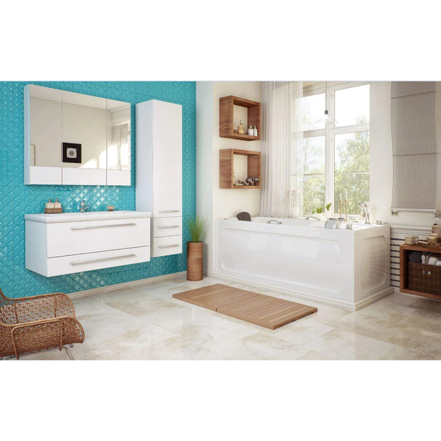 Акриловая ванна Marka One Aelita MG 165x75 белая без каркаса