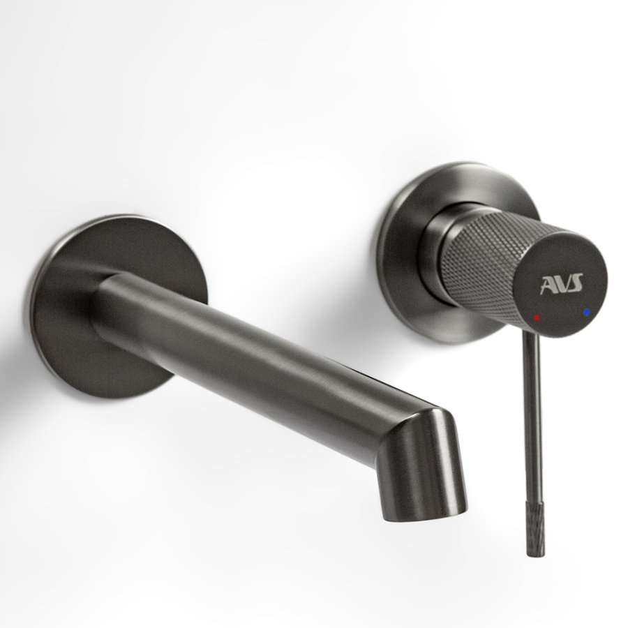 Смеситель для раковины AVS Seeme с внутренней частью, оружейная сталь Смеситель для раковины AVS Seeme с внутренней частью, оружейная сталь