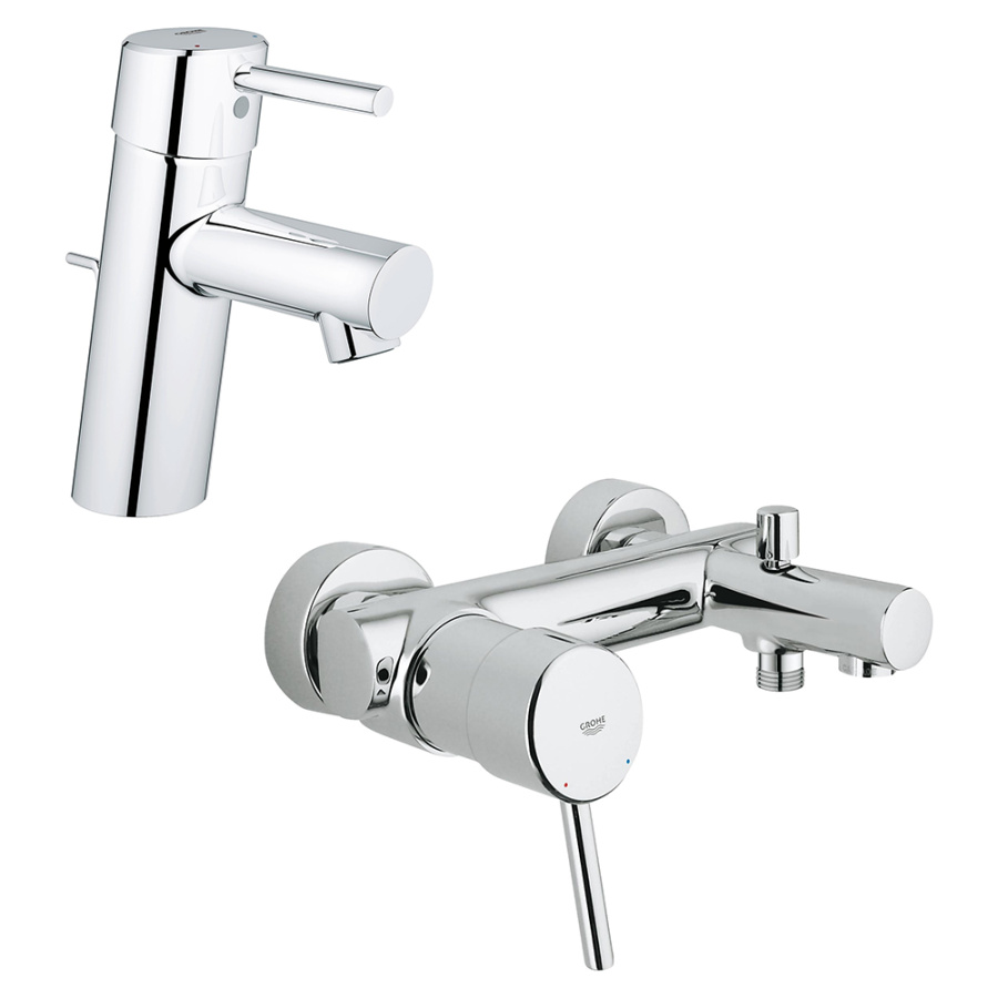 Комплект смесителей Grohe Concetto 32204001+32211001 хром Комплект смесителей Grohe Concetto 32204001+32211001 хром