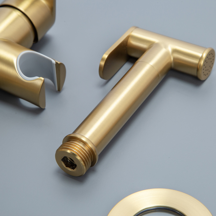 Гигиенический душ со смесителем AVS Beauty брашированное золото Гигиенический душ со смесителем AVS Beauty брашированное золото