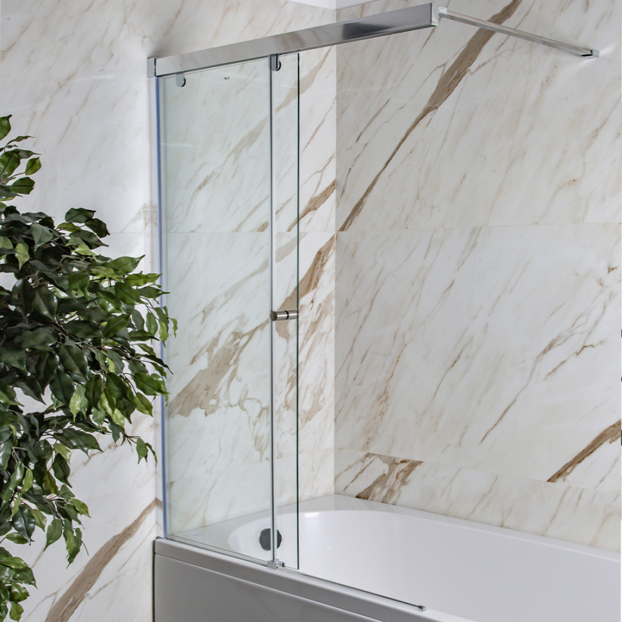 Шторка на ванну AVS Перла 100 L профиль хром, стекло прозрачное Шторка на ванну AVS Перла 100 L профиль хром, стекло прозрачное