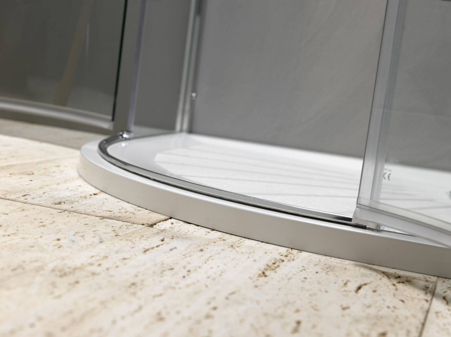 Душевой уголок Kolpa San Atlas TKP 90x90 профиль хром, стекло прозрачное