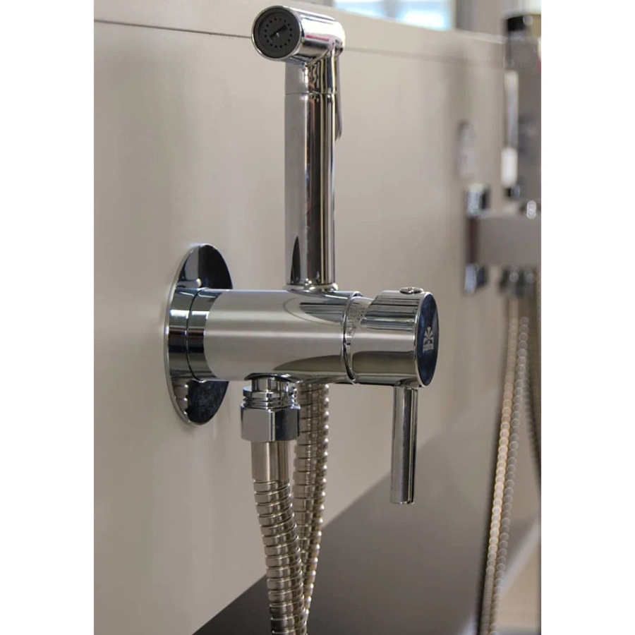 Гигиенический душ со смесителем Paffoni Tweet Round Mix ZDUP110CR хром
