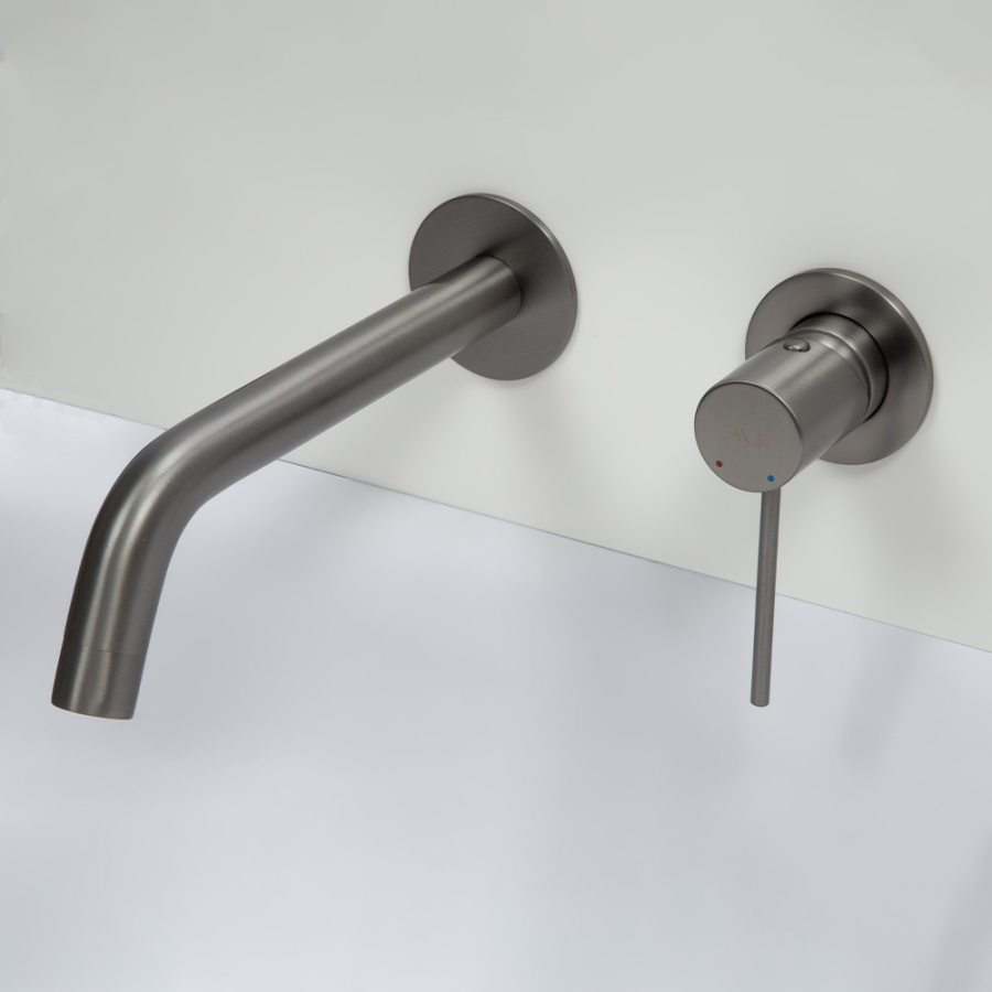 Смеситель для раковины AVS Slimmer с внутренней частью, оружейная сталь Смеситель для раковины AVS Slimmer с внутренней частью, оружейная сталь