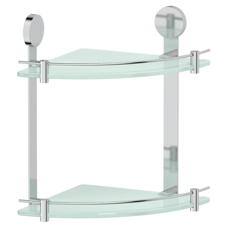 Полка стеклянная угловая двойная Harmonie Artwelle HAR 040