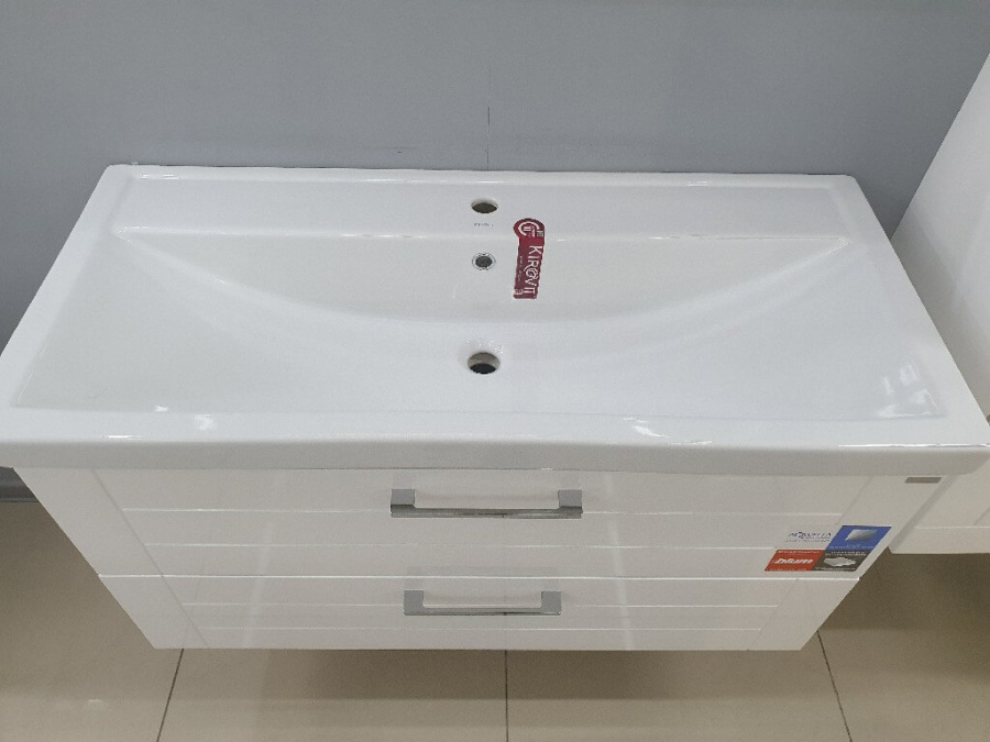 Тумба с раковиной 100 подвесная Манчестер Aqwella MAN01102