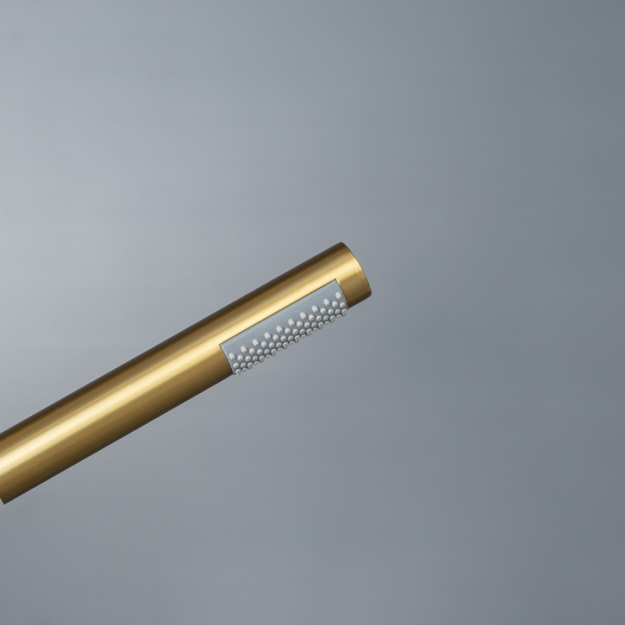 Смеситель для ванны с душем AVS Elegant напольный, брашированное золото Смеситель для ванны с душем AVS Elegant напольный, брашированное золото