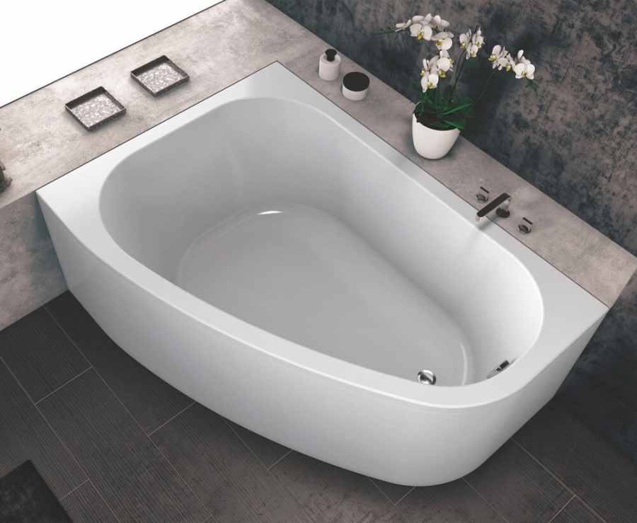 Акриловая ванна Kolpa-San Chad 170х120 R белая, с каркасом