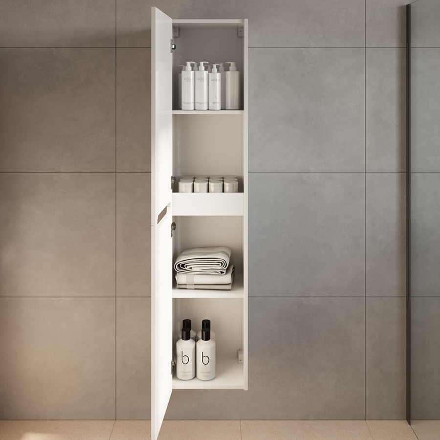 Шкаф-пенал AVS Эстель 35x160 белый Шкаф-пенал AVS Эстель 35x160 белый