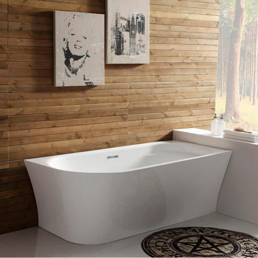 Акриловая ванна BelBagno BB410 170х80 R белая, с ножками