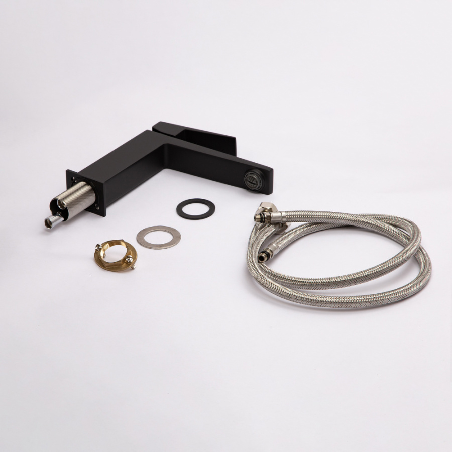 Смеситель для раковины AVS New Cube черный матовый