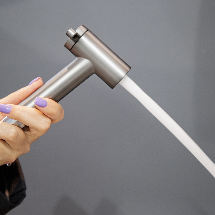 Гигиенический душ AVS 811-612-GM оружейная сталь