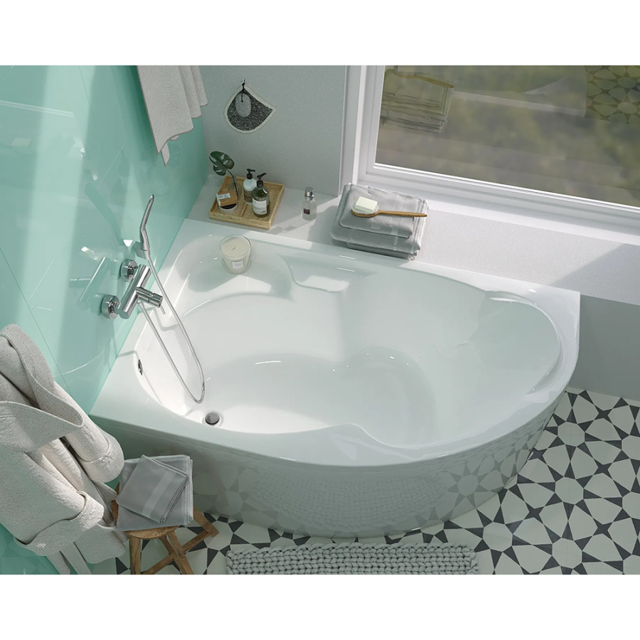 Акриловая ванна Marka One Diana 170х105 L белая, без каркаса