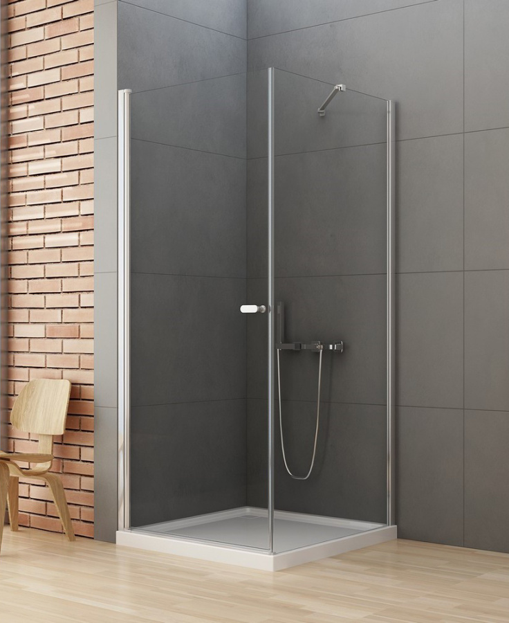 Душевой уголок New Trendy New Soleo Chrome 90x90 профиль хром, стекло прозрачное