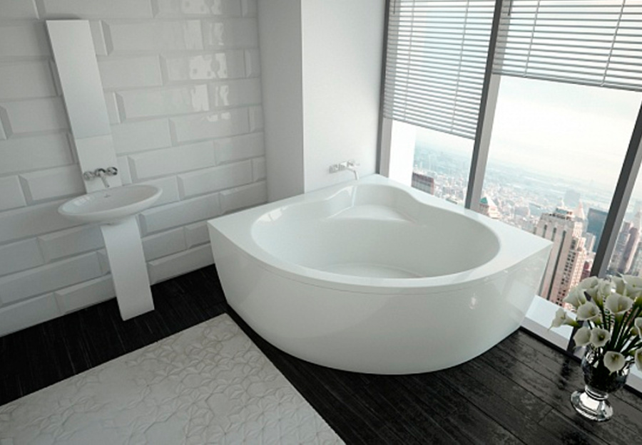 Акриловая ванна Aquatek Ума 145x145 белая, без каркаса