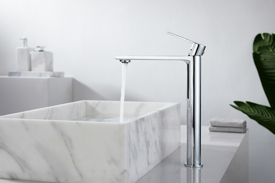 Смеситель для раковины AVS Elegant высокий, хром