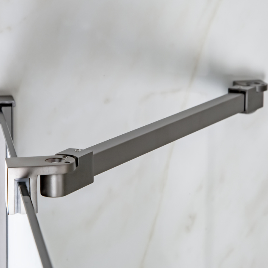 Шторка на ванну AVS Асти Дуо 100 см левая профиль оружейная сталь, прозрачное стекло Шторка на ванну AVS Асти Дуо 100 см левая профиль оружейная сталь, прозрачное стекло