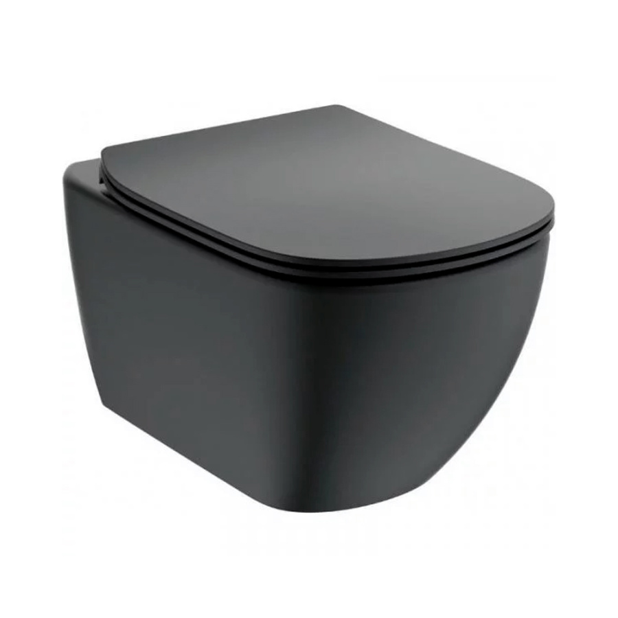 Унитаз подвесной Ideal Standard Tesi AquaBlade T0079V3+T3527V3 безободковый с микролифтом