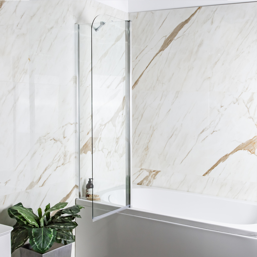 Шторка на ванну AVS Асти Дуо 100 левая профиль хром, стекло прозрачное Шторка на ванну AVS Асти Дуо 100 левая профиль хром, стекло прозрачное