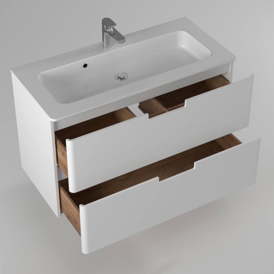 Тумба с раковиной Briz Прато 240 03-18100-16Н 100 см