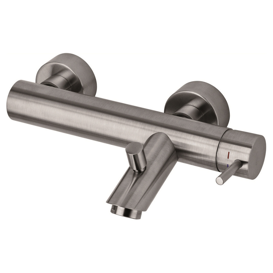 Смеситель для ванны и душа Paffoni Light LIG022ST сталь