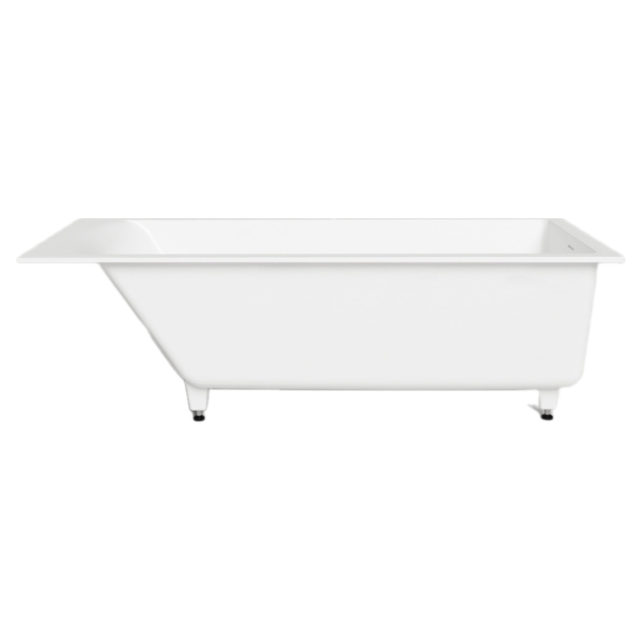 Ванна из искусственного камня Salini Cascata Kit S-Sense 170x75 белая матовая, с ножками и донным клапаном Ванна из искусственного камня Salini Cascata Kit S-Sense 170x75 белая матовая, с ножками и донным клапаном