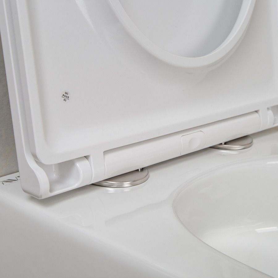 Унитаз подвесной AVS Спутник безободковый, белый Унитаз подвесной AVS Спутник безободковый, белый