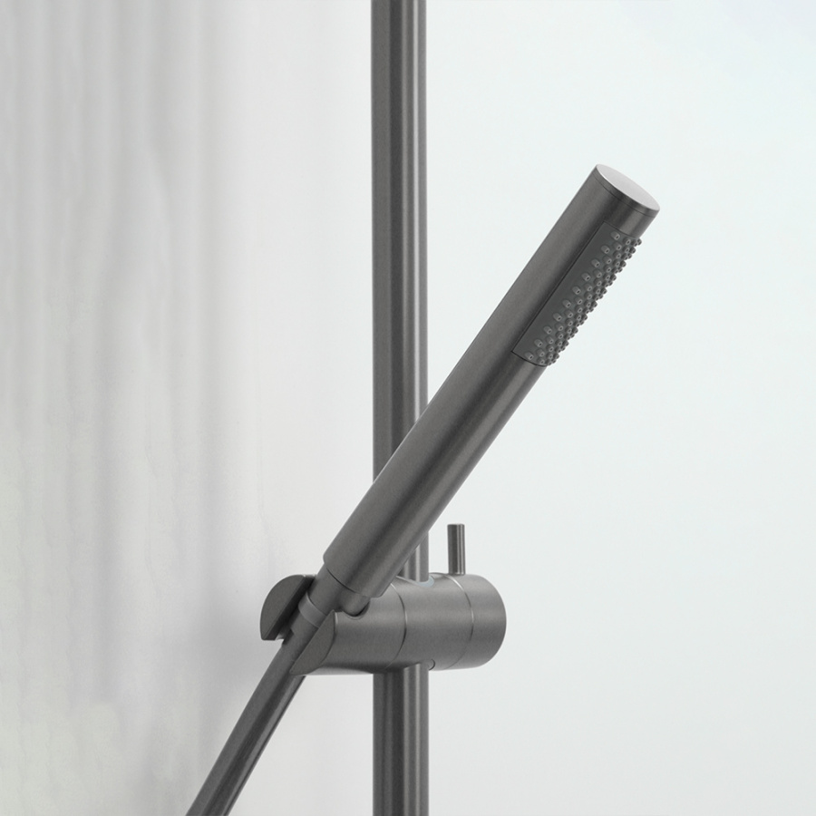 Душевая стойка AVS Slimmer оружейная сталь