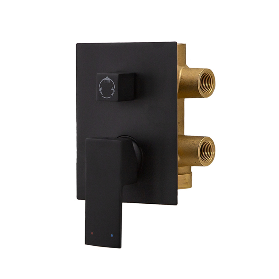 Душевой комплект AVS Cube 4в1черный матовый Душевой комплект AVS Cube 4в1черный матовый