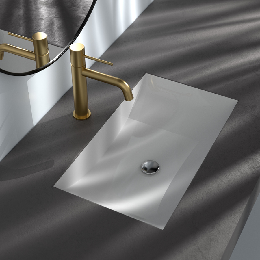 Смеситель для раковины AVS Slimmer брашированное золото Смеситель для раковины AVS Slimmer брашированное золото