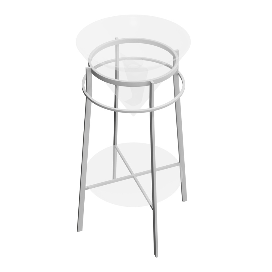 Консоль с раковиной Kerama Marazzi Cono 44 полка бежевая, раковина белая Консоль с раковиной Kerama Marazzi Cono 44 полка бежевая, раковина белая