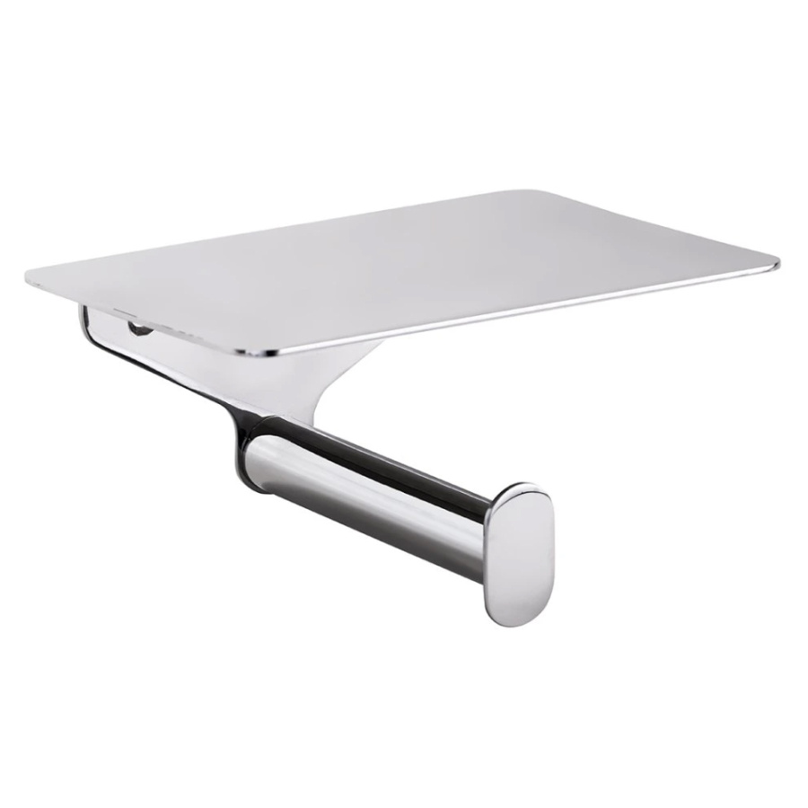 Держатель для туалетной бумаги Bemeta Organic 157112151 хром, с полочкой