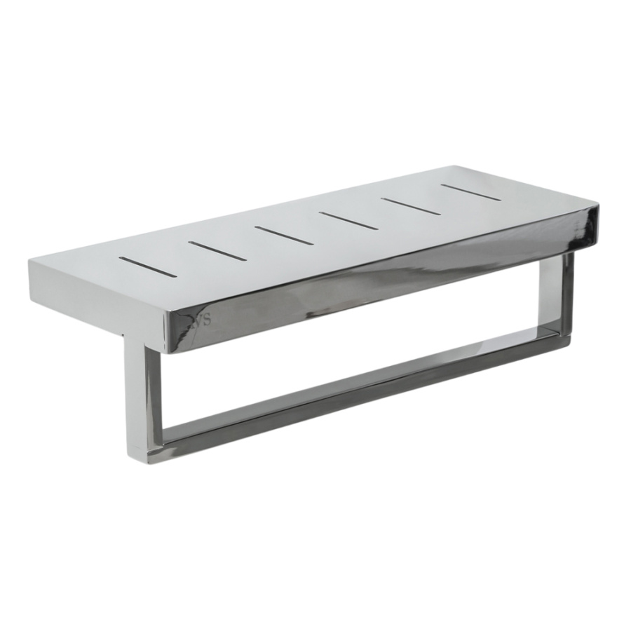 Полка с полотенцедержателем AVS S8300304 30 см, хром