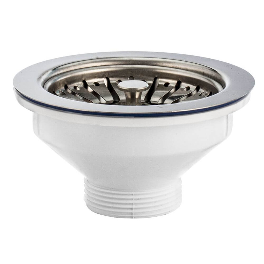 Выпуск для мойки с нержавеющей чашкой 114 мм Элит Virplast