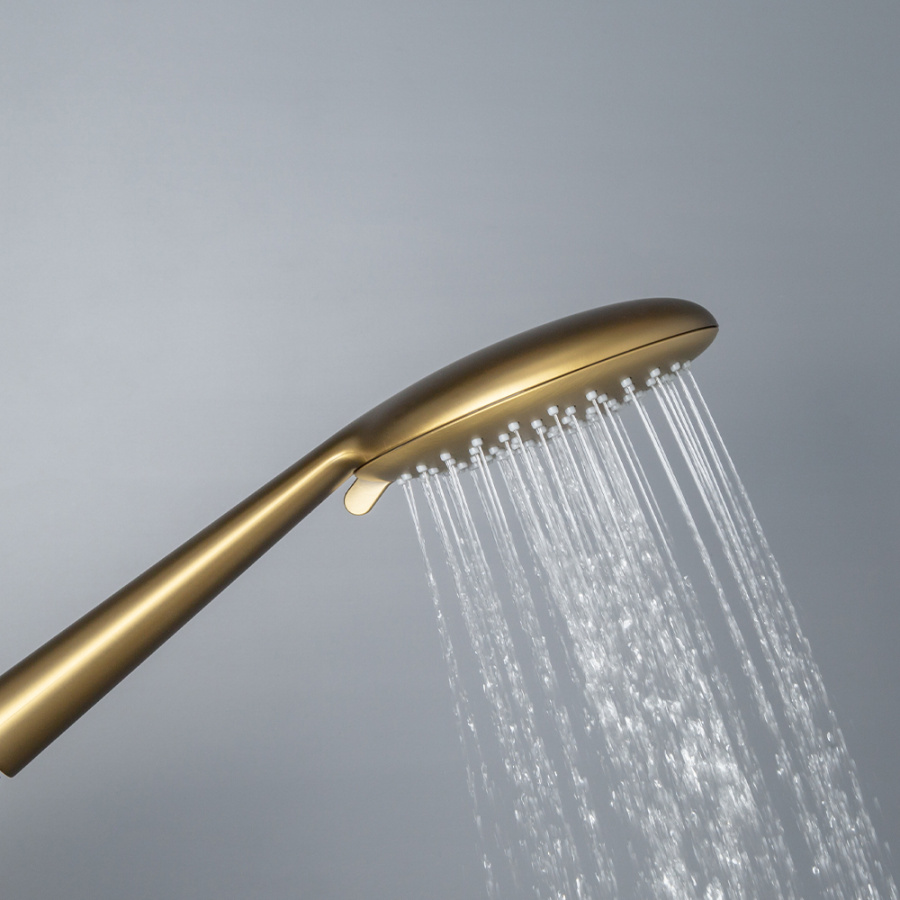 Душевой комплект AVS Termo 4в1 круглый, брашированное золото Душевой комплект AVS Termo 4в1 круглый, брашированное золото
