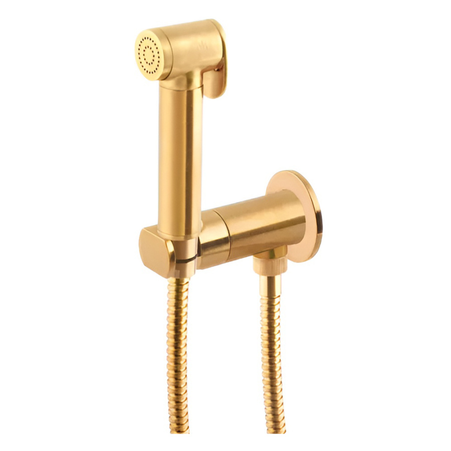 Гигиенический душ со смесителем Remer Minimal N64WBG золото брашированное