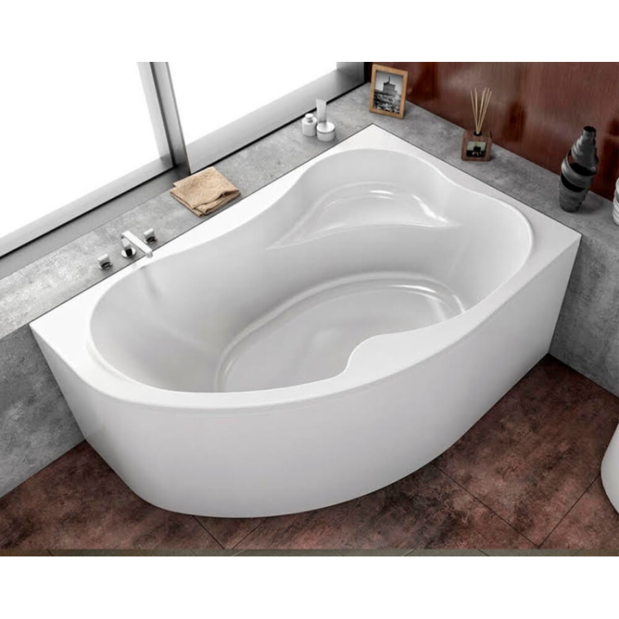 Акриловая ванна Kolpa-San Lulu 170х110 L белая, с каркасом и сливом-переливом